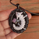 Axolotl-Skelett-Amulett