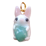 Tiny White Bunny -  Amazonite