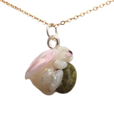 Opal Bunny - Green Jasper