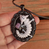 Axolotl Skeleton Amulet