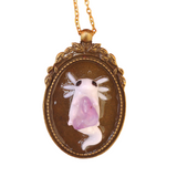 Ghost Axolotl Amulet