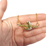 Peridot Fidget Dragon - Necklace|Bracelet