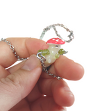 Tiny Fidget Mushroom - Necklace|Bracelet