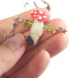 Tiny Fidget Mushroom - Necklace|Bracelet