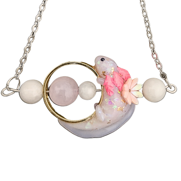Opaleszierende Zappelblume Axolotl (groß) 