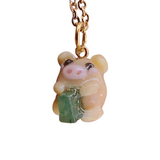 Potato Pig - Green Aventurine