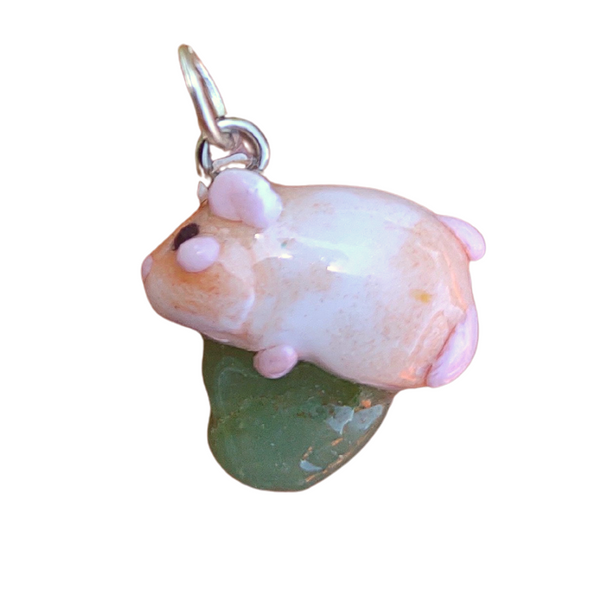 Hamster - Green Aventurine