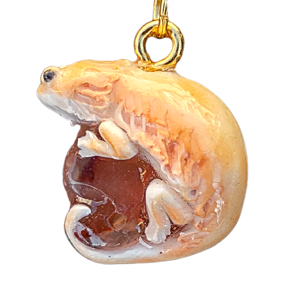 Gold Bearded Dragon Charm - 14k Gold - Marty Magic Store