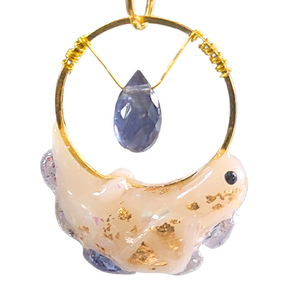 Iolite Teardrop Pendant